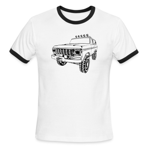 1970 Bronco Truck T-Shirt - Men's Ringer T-Shirt