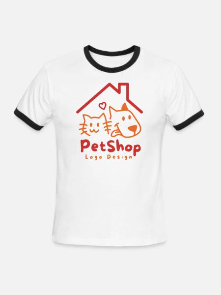 Pet Shop - Men's Ringer T-Shirt - white/black