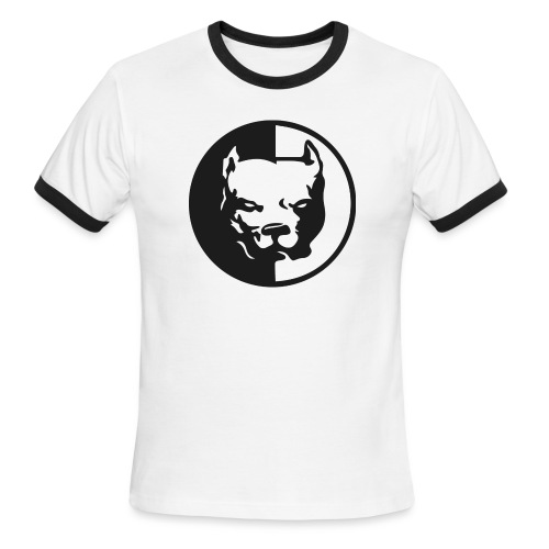 Pitbull Head T-Shirt - Men's Ringer T-Shirt