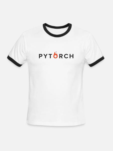 pytorch - Men's Ringer T-Shirt - white/black