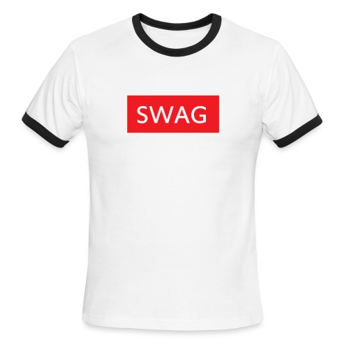 Swag red Hoodie - Men's Ringer T-Shirt