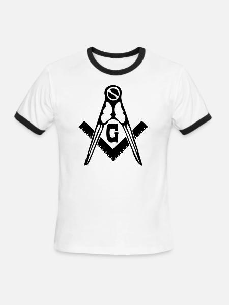 freemason - Men's Ringer T-Shirt - white/black