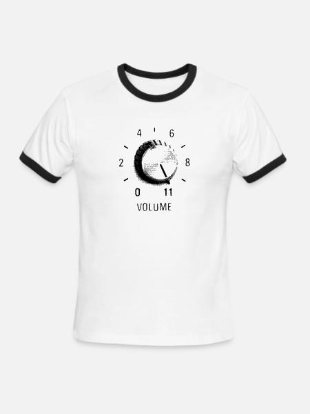 Volume to 11 - Men's Ringer T-Shirt - white/black