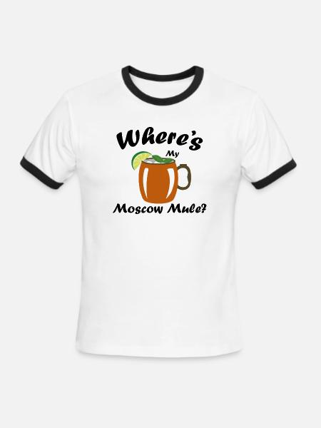 Moscow Mule - Men's Ringer T-Shirt - white/black