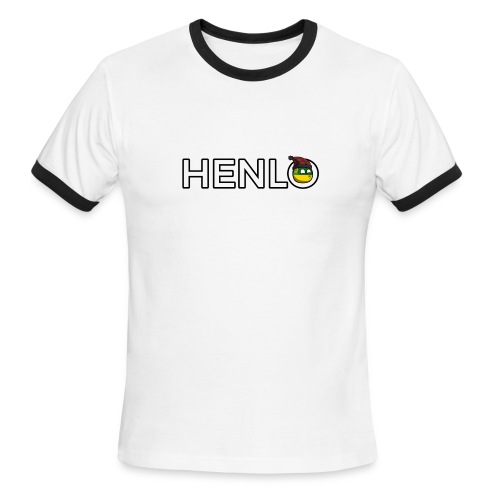 Kwok - Henlo White - Men's Ringer T-Shirt