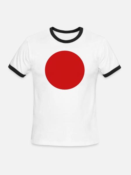 2541614 15647926 kreis - Men's Ringer T-Shirt - white/black