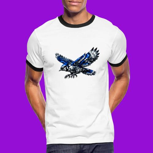 Silver Blue Jay Dive - Men's Ringer T-Shirt