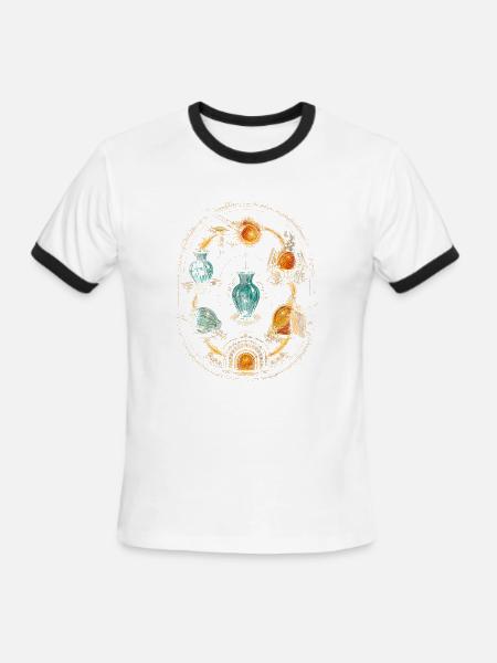 Glass Blowing - Men's Ringer T-Shirt - white/black