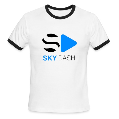 Sky Dash LOGO - Men's Ringer T-Shirt