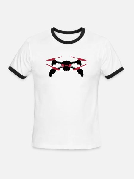Drone - Men's Ringer T-Shirt - white/black