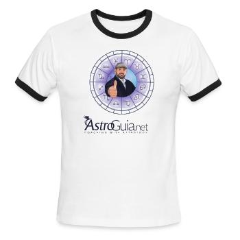 AstroGuia Me - Men's Ringer T-Shirt - white/black - Front - Jackson (183cm)