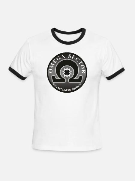 Omega Sector - Men's Ringer T-Shirt - white/black