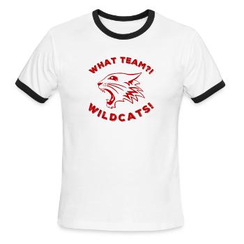 What team?! - Men's Ringer T-Shirt - white/black - Front - Jackson (183cm)
