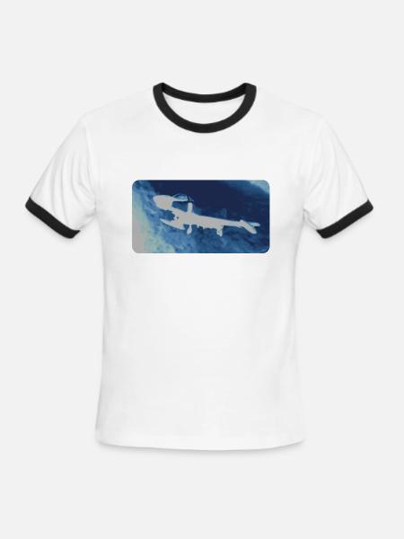 USAF F-4 Phantom - Men's Ringer T-Shirt - white/black
