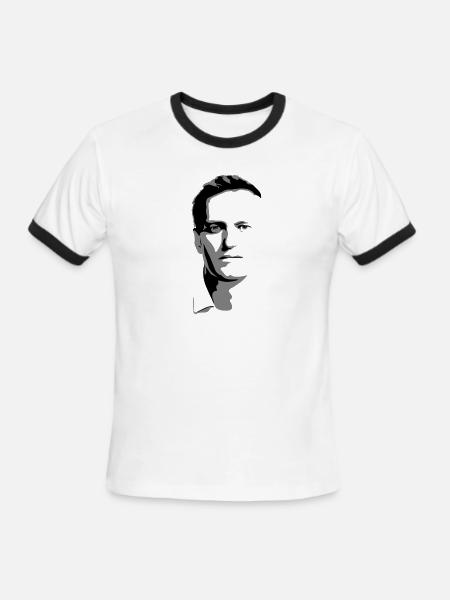 Alexei Navalny Russia Politics - Men's Ringer T-Shirt - white/black