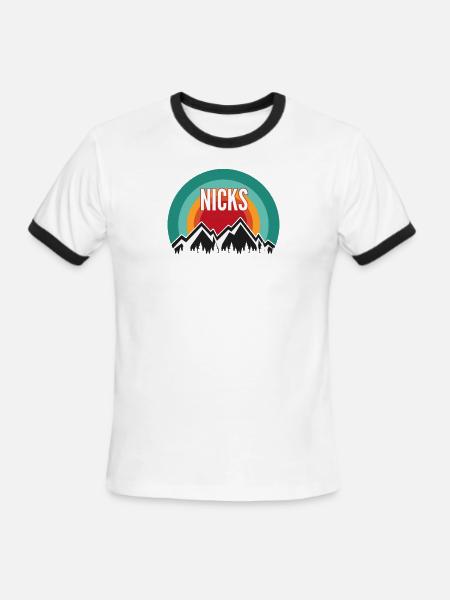 Nicks Lucky Shirt - Men's Ringer T-Shirt - white/black