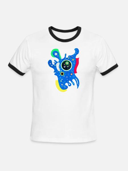 Original Art - Men's Ringer T-Shirt - white/black
