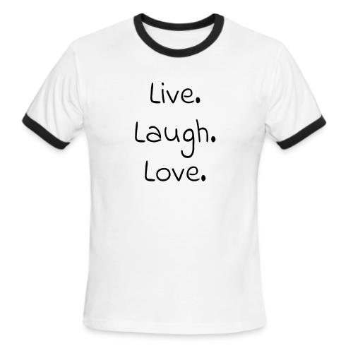 Smoon City_Live laugh love Black - Men's Ringer T-Shirt