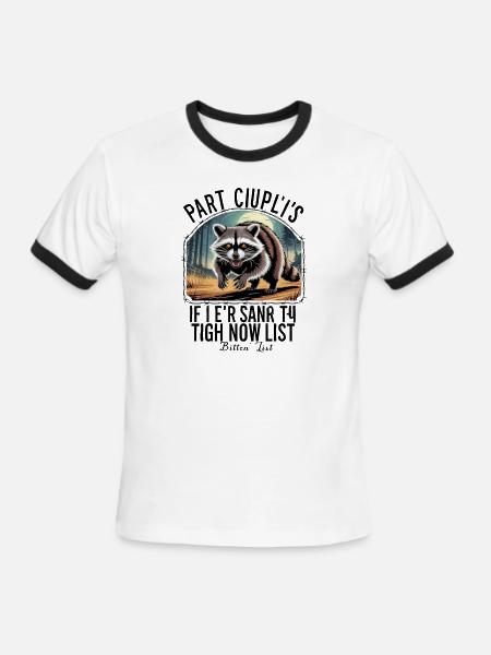 If I Ever Get Rabies, You're High On - Men's Ringer T-Shirt - white/black