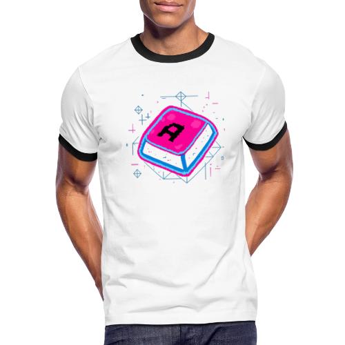 Neon Pixel A Key - Men's Ringer T-Shirt