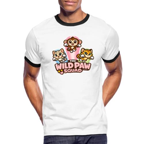 Wild Paw Squad Cute Animal Friends - Men's Ringer T-Shirt