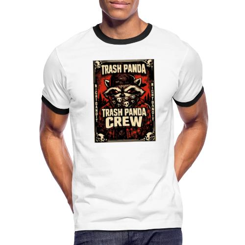 Midnight Forager Raccoon Mushroom Hunter - Men's Ringer T-Shirt