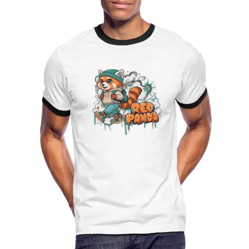 Red Panda Street Graffiti Vibes - Men's Ringer T-Shirt