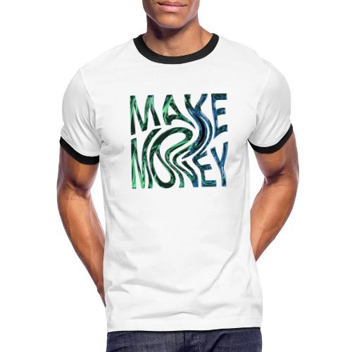 Make Money Neon 3D - Men's Ringer T-Shirt