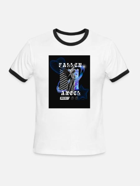 Fallen Angel - Men's Ringer T-Shirt - white/black