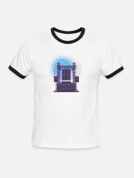 LCD soundsystem Retro Classic - Men's Ringer T-Shirt - white/black