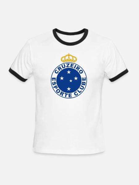 Cruzeiro - Men's Ringer T-Shirt - white/black
