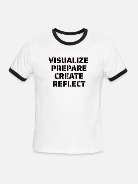 Artist Quote - Men's Ringer T-Shirt - white/black