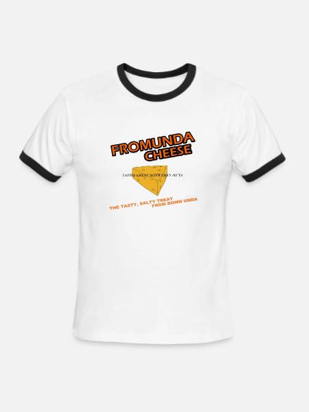 Fromunda Cheese - Men's Ringer T-Shirt - white/black