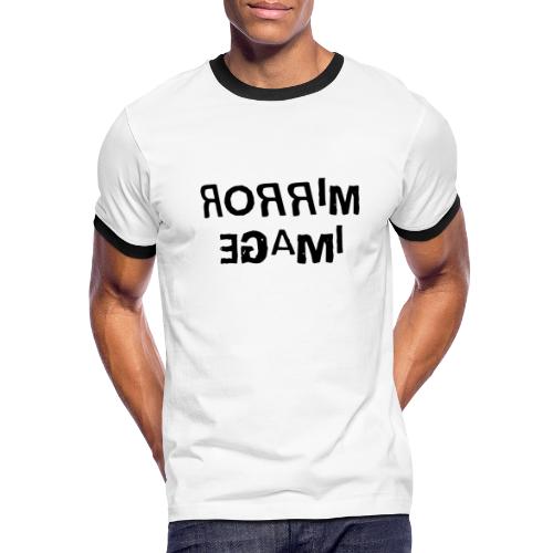 Mirror Image Word Art - Men's Ringer T-Shirt