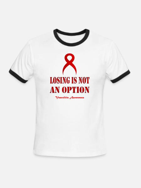 Vasculitis Awareness - Men's Ringer T-Shirt - white/black