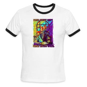 Good artist, great artist - Men's Ringer T-Shirt - white/black - Front - Jackson (183cm)