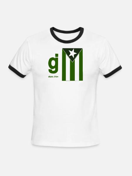 GLASSJAW - Men's Ringer T-Shirt - white/black