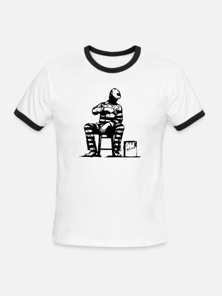 Prison Painter - Men's Ringer T-Shirt - white/black