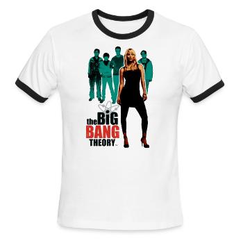The Big Bang Theory Penny - Men's Ringer T-Shirt - white/black - Front - Jackson (183cm)
