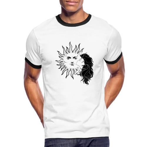 Mystical Girl & Sun - Men's Ringer T-Shirt