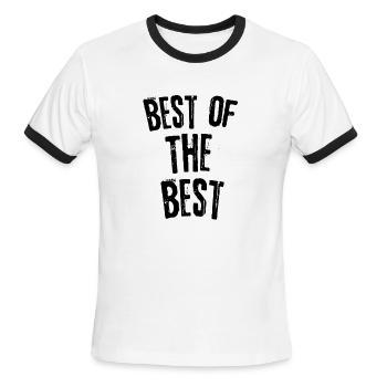 Best of the best - Men's Ringer T-Shirt - white/black - Front - Jackson (183cm)