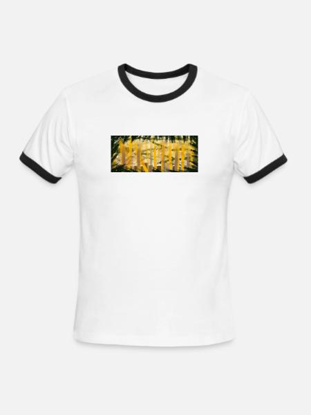 Forest - Men's Ringer T-Shirt - white/black