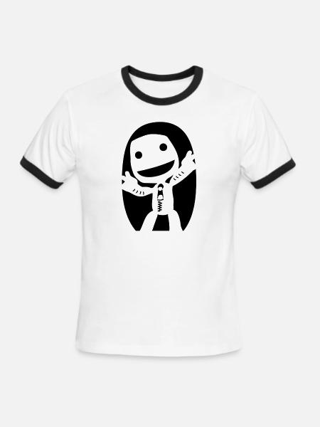 Little Big Planet - Men's Ringer T-Shirt - white/black