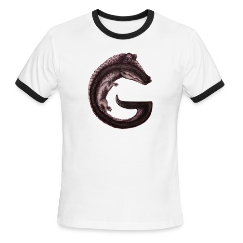 gator transparent BG - Men's Ringer T-Shirt