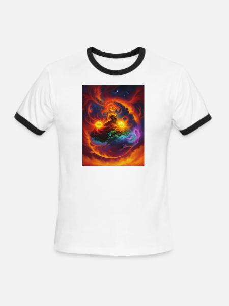magic - Men's Ringer T-Shirt - white/black