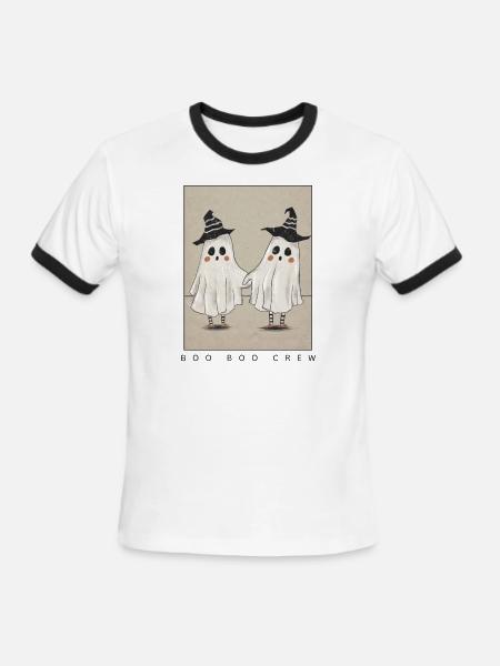 Boo Boo Crew - Men's Ringer T-Shirt - white/black