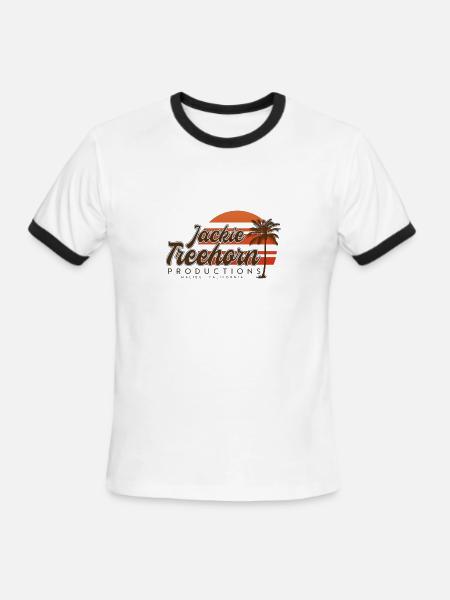 Jackie Treehorn Productions - Men's Ringer T-Shirt - white/black