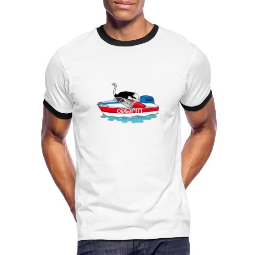 Ostrich in a Boat ODFM - Men's Ringer T-Shirt