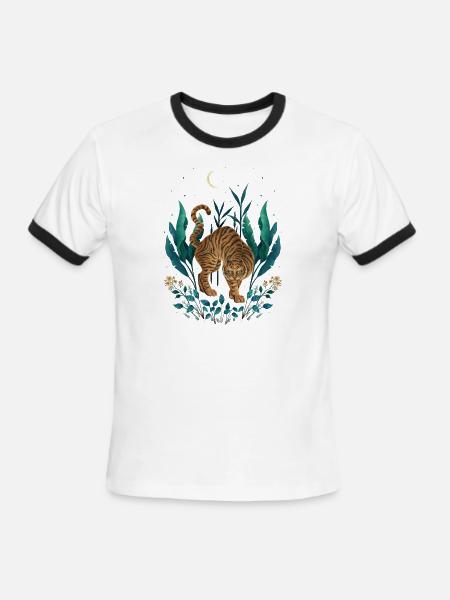 Year Of The Tiger - Men's Ringer T-Shirt - white/black