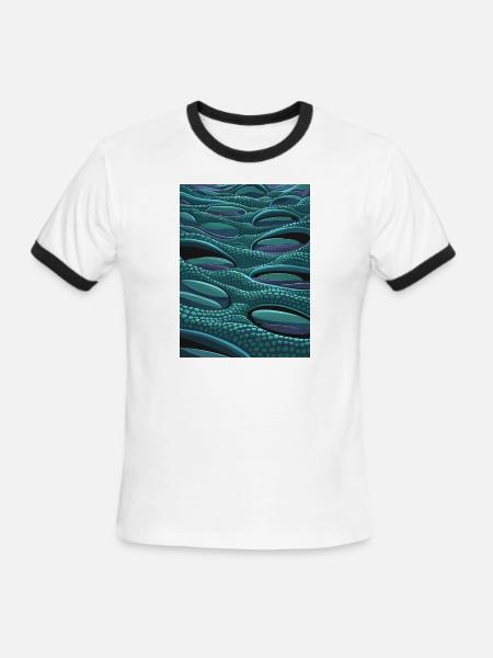 Alien Cells - Men's Ringer T-Shirt - white/black